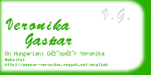 veronika gaspar business card